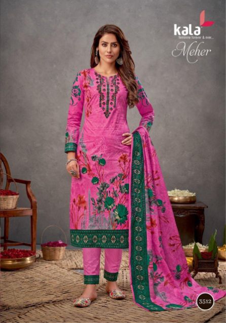 Kala Meher 6 Cotton Printed Daily Wear Designer Dress Material Collection